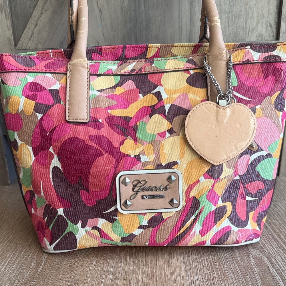Guess Multicolor Floral Tote